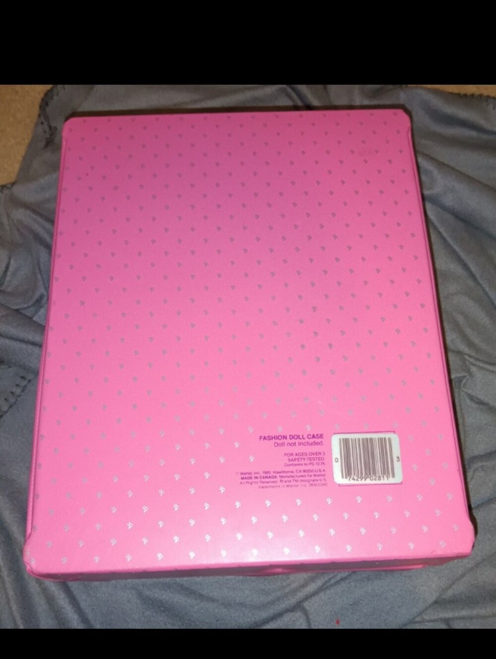 VTG Barbie Pink & Silver Fashion Doll Case 1985 - Picture 2 of 10